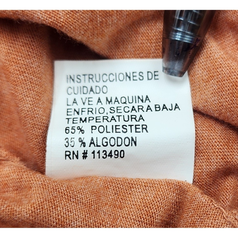 Harley-Davidson Womens Eagle Graphic T-Shirt Orange Acid Wash Tacoma WA Large - Picture 13 of 16